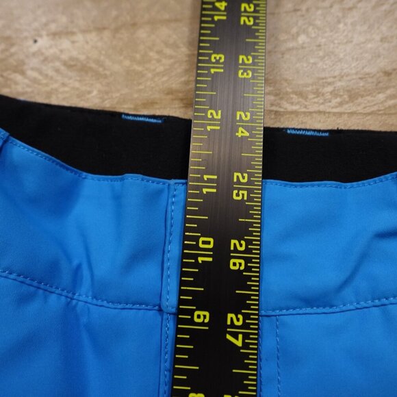 Quiksilver snow pants girl's 14 blue adjustable inner straps pre owned - Picture 11 of 15
